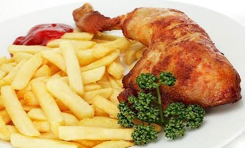 Poulet et frites